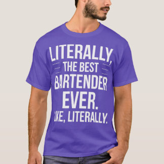 Ba最高のに対すおもしろいるバーテンダー Tシャツ
