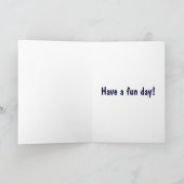 BA – かわいいおもしろいキリン誕生日カード カード (内部)