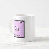 Ba – バルセロナ化学素おもしろい子シンボルティー コーヒーマグカップ (正面左)