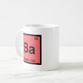 Ba - ベルギールビア化学周期表シンボル コーヒーマグカップ (正面左)