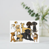 BA – 子犬素晴らしはがき ポストカード (スタンド正面)