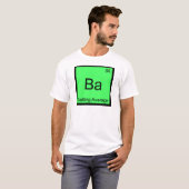 Ba - 打率 化学元素記号Tシャツ Tシャツ (正面フル)