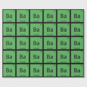 Ba - 野球スポーツ化学周期表 ラッピングペーパー (フラット)