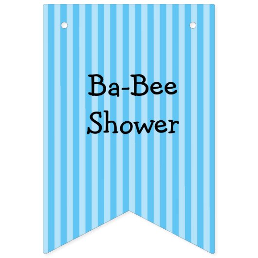 Ba-Bee Shower Beeをテーマにした少年の赤ちゃんシャワーのバナー バンティングフラッグ (第2の旗)