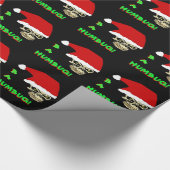 BA-HUMBUGのアンチクリスマスのスカルの包装紙 ラッピングペーパー (角)