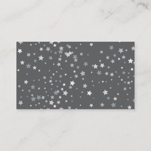 Baa-baa小さな子羊の星ベビーシャワー エンクロージャーカード (裏面)