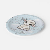 Baa-baa小さな子羊の星ベビーシャワー ペーパープレート (アングル)
