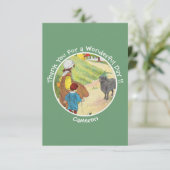 baa baa 黒ひつじの誕生日パーティーコレクション サンキューカード (スタンド正面)