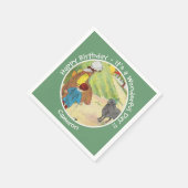 Baa, Baa, Black Sheep Birthday Party Collection スタンダードカクテルナプキン (角)