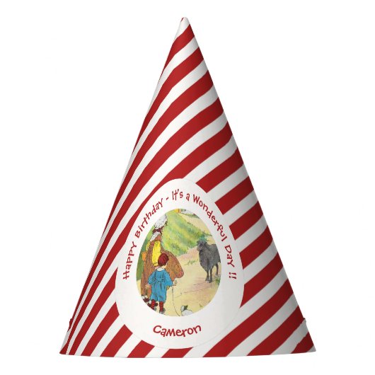 Baa, Baa, Black Sheep Birthday Party Collection パーティーハット (正面)