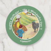 Baa, Baa, Black Sheep Birthday Party Collection フェイバータグ (裏面)