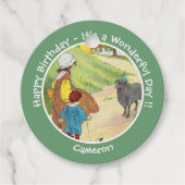 Baa, Baa, Black Sheep Birthday Party Collection フェイバータグ (正面)