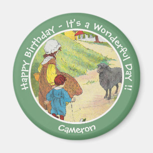 Baa, Baa, Black Sheep Birthday Party Collection マグネット