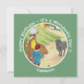 Baa, Baa, Black Sheep Birthday Party Collection 招待状 (正面)