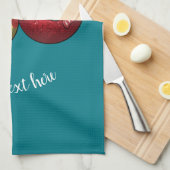 Baa Humbug Bablesクリスマスヒツジ&キャンディーアニメ キッチンタオル (四つ折り)