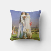 Baa Lambs かわいらし by Ford Madox Brown クッション (正面)