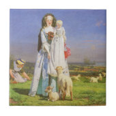Baa Lambs かわいらし by Ford Madox Brown タイル (正面)