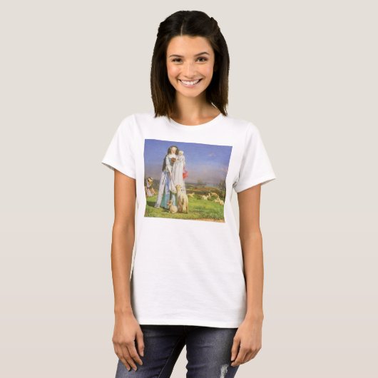 Baa Lambs かわいらし by Ford Madox Brown Tシャツ (正面フル)