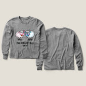 Baa-rilliant - Cute Cartoon Sheep Pair (デザイン 正面＆背面)