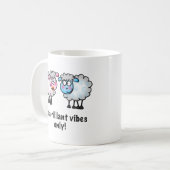 Baa-rilliant - Cute Cartoon Sheep Pair コーヒーマグカップ (正面左)