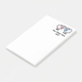 Baa-rilliant - Cute Cartoon Sheep Pair ポストイット (アングル)