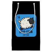 Baa-rium羊おもしろい化学プンダークBG スモールペーパーバッグ (正面)