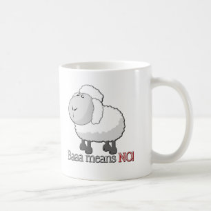 Baaaはいいえ意味しません! コーヒーマグカップ