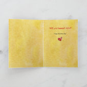 Baaaah鉱山のバレンタインデーの漫画のヒツジ シーズンカード (内部)