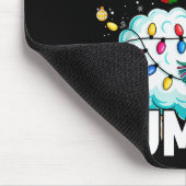 Baaah Humbug Sheep Xmas Lights Funny Anti Christma マウスパッド (コーナー)