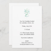 Baal (凸版スタイル、2色) 招待状 (正面/裏面)