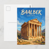 Baalbek Ruins Lebanon ポストカード (正面/裏面)