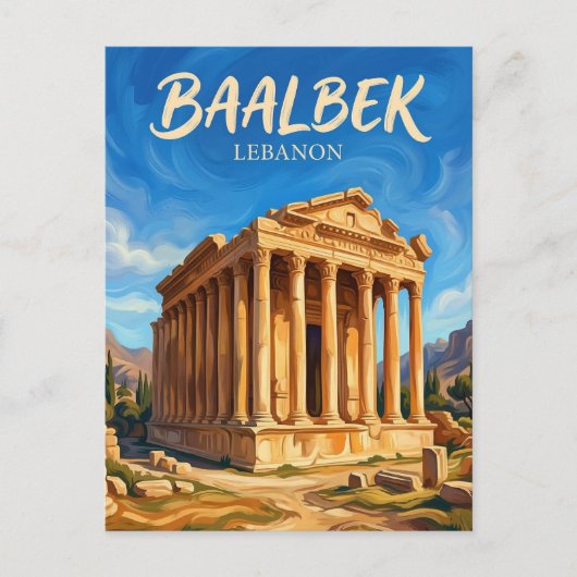 Baalbek Ruins Lebanon ポストカード (正面)