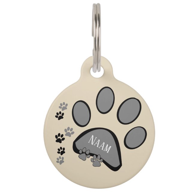 Baasje kwijt ペット　ネームタグ (正面)