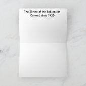 Babの神社、ca. 1920年 カード (内部)