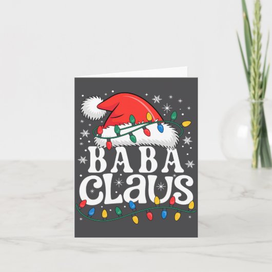 Baba Claus Funny Xmas Christmas Grandma Holiday St カード (正面)