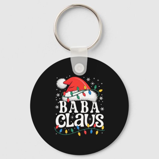 Baba Claus Funny Xmas Christmas Grandma Holiday St キーホルダー (正面)