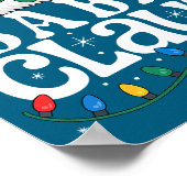 Baba Claus Funny Xmas Christmas Grandma Holiday St ポスター (角)