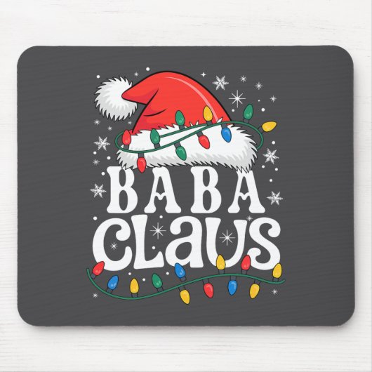 Baba Claus Funny Xmas Christmas Grandma Holiday St マウスパッド (正面)