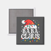 Baba Claus Funny Xmas Christmas Grandma Holiday St マグネット (正面/裏面)