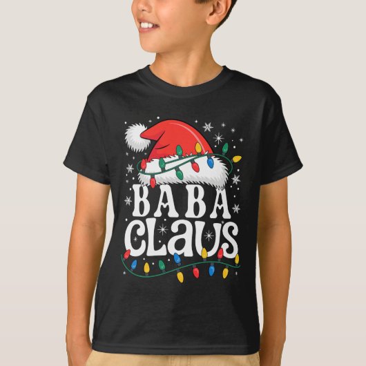 Baba Claus Funny Xmas Christmas Grandma Holiday St Tシャツ (正面)