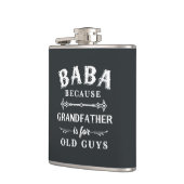 Baba | Funny Grandfather Is For Old Guys フラスク (左)
