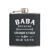 Baba | Funny Grandfather Is For Old Guys フラスク (正面)