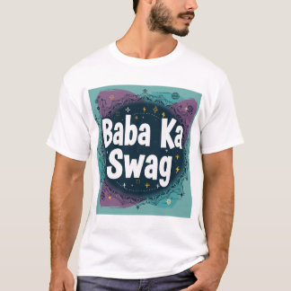 Baba Ka Swag | Bold Desi Abstract Hindi Graphic  Tシャツ
