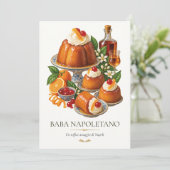 Baba Napoletano – Vintage Italian Dessert 招待状 (スタンド正面)