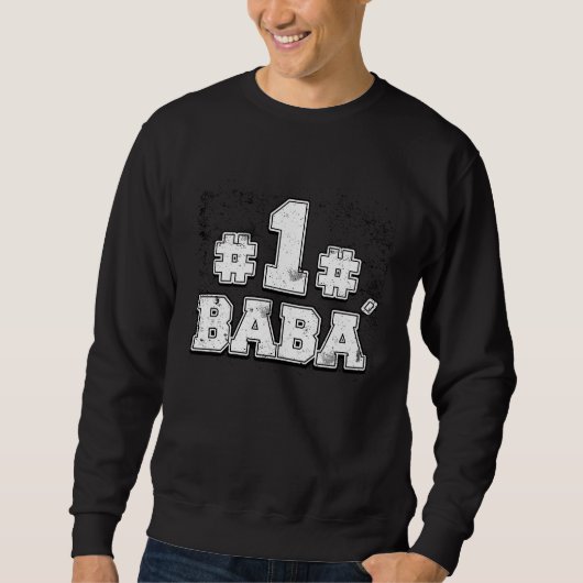 Baba Number One  Turkish Father  Baba スウェットシャツ (正面)