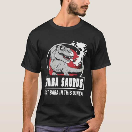 Baba Saurus Turkish Fantastic Father s Day Tシャツ (正面)