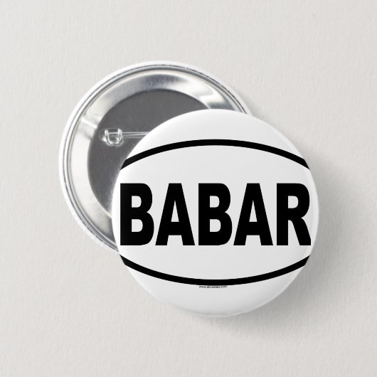 BABAR 缶バッジ (正面&裏面)