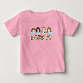 bABBA - 音楽好きな赤ちゃんと小さなダンシングクイーン ベビーTシャツ