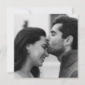 Babbette Minimalist写真モダン結婚の 招待状 (裏面)