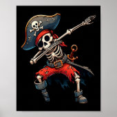 Babbing Skeleton Pirate Kids ポスター (正面)
